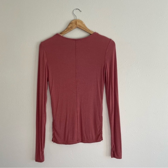Intimately Free / Free People Ribbed Keyhole Long Sleeve Top - Picture 4 of 7